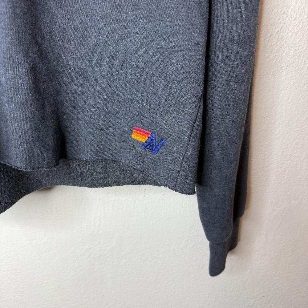 Aviator Nation Bolt Stitch Chevron Hoodie Sweatshirt Neon Women's Medium - Picture 2 of 14